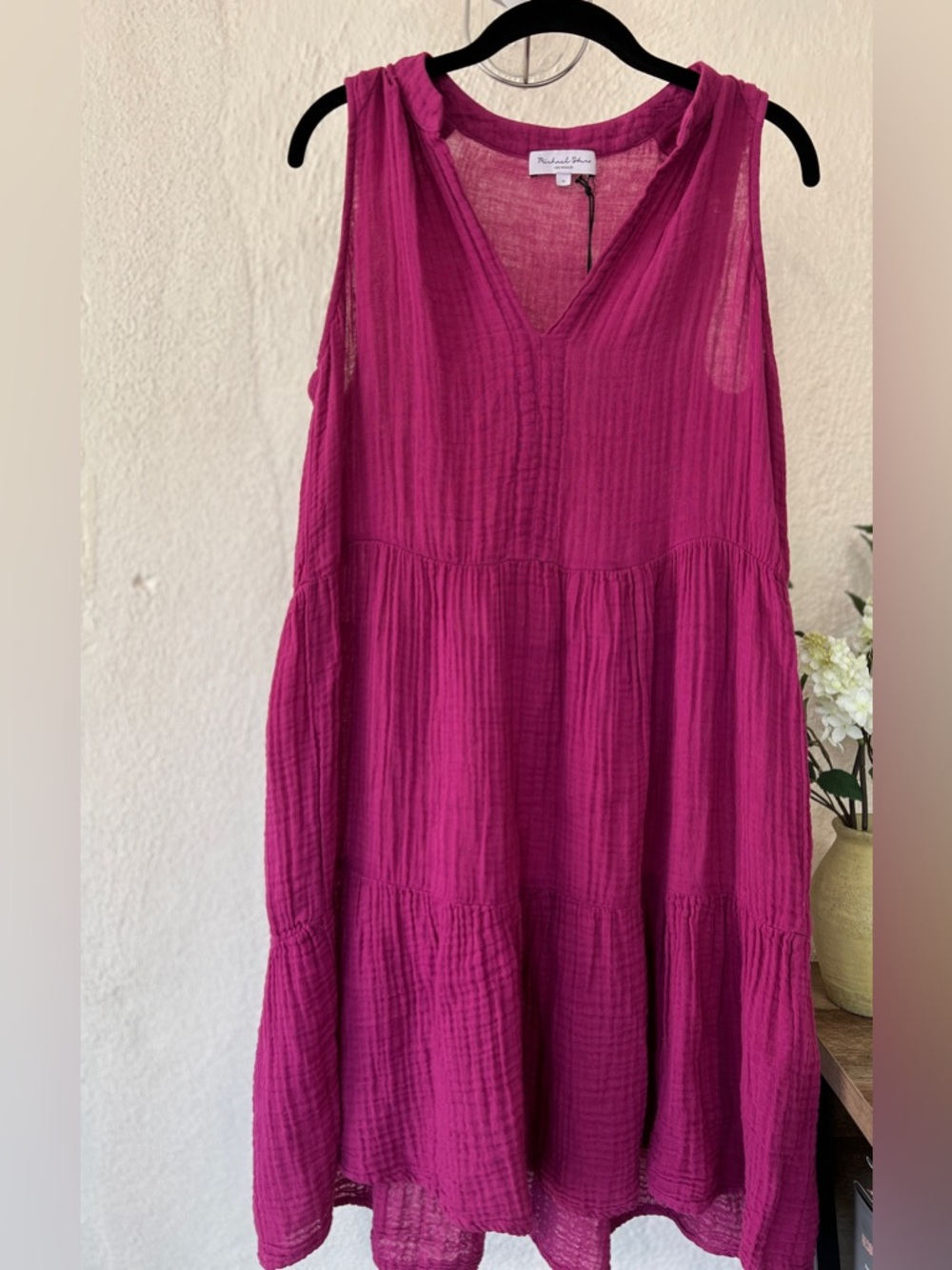 Michael Stars Daisy Cotton Gauze Babydoll Dress